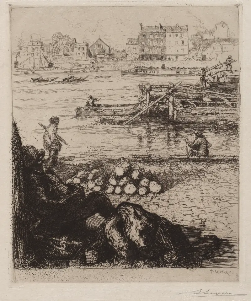 Le Débardeur; Quai de la Gare av Auguste Louis Lepère