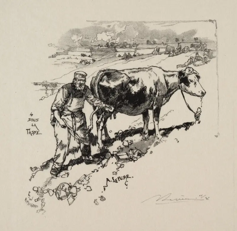 Mjölkhandlaren av Auguste Louis Lepère