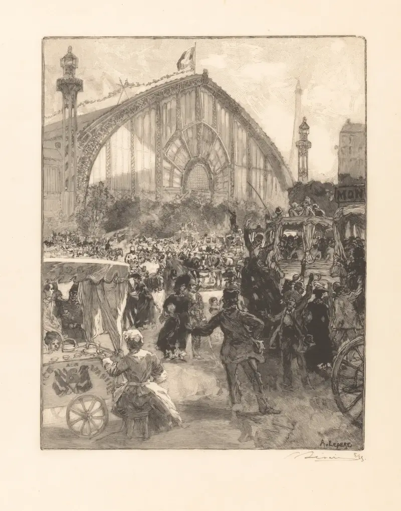 Le Palais de Machines av Auguste Louis Lepère