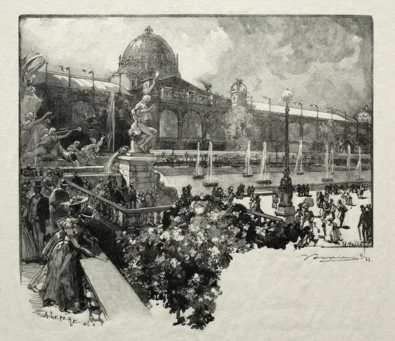Le Palais des Arts Liberaux, Extérieur av Auguste Louis Lepère