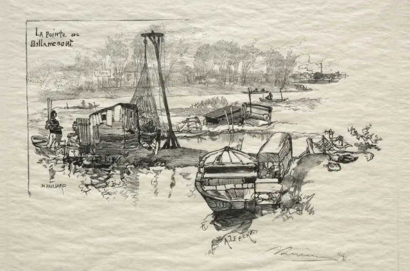 Le Point de Billancourt av Auguste Louis Lepère