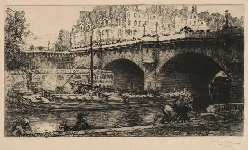Le Pont Neuf av Auguste Louis Lepère