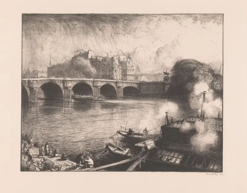 Le Pont-Neuf (Paris) av Auguste Louis Lepère