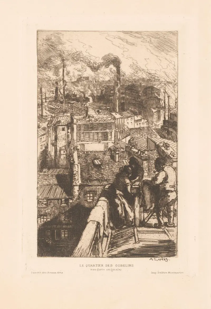 Gobelinkvarteret av Auguste Louis Lepère