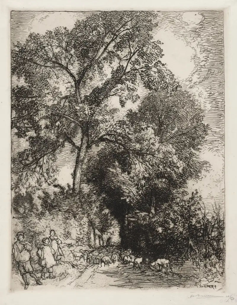 Hjordens återkomst, Crèvecoeur av Auguste Louis Lepère