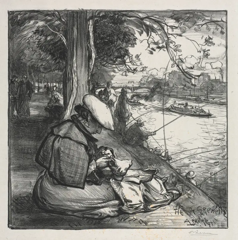 L’île de Grenelle av Auguste Louis Lepère