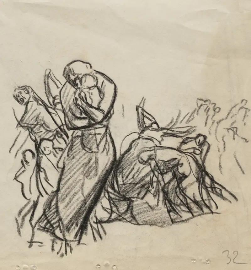 Branden i Louvain av Auguste Louis Lepère