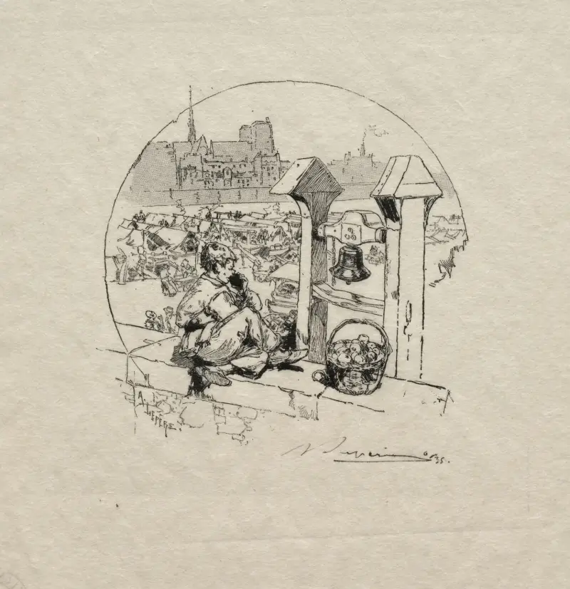 Äppelmarknaden nr 2 av Auguste Louis Lepère