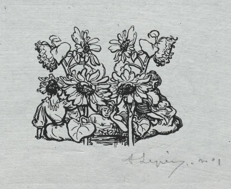 Paris Almanacka, 1897; Slutvinjett, Sommar av Auguste Louis Lepère