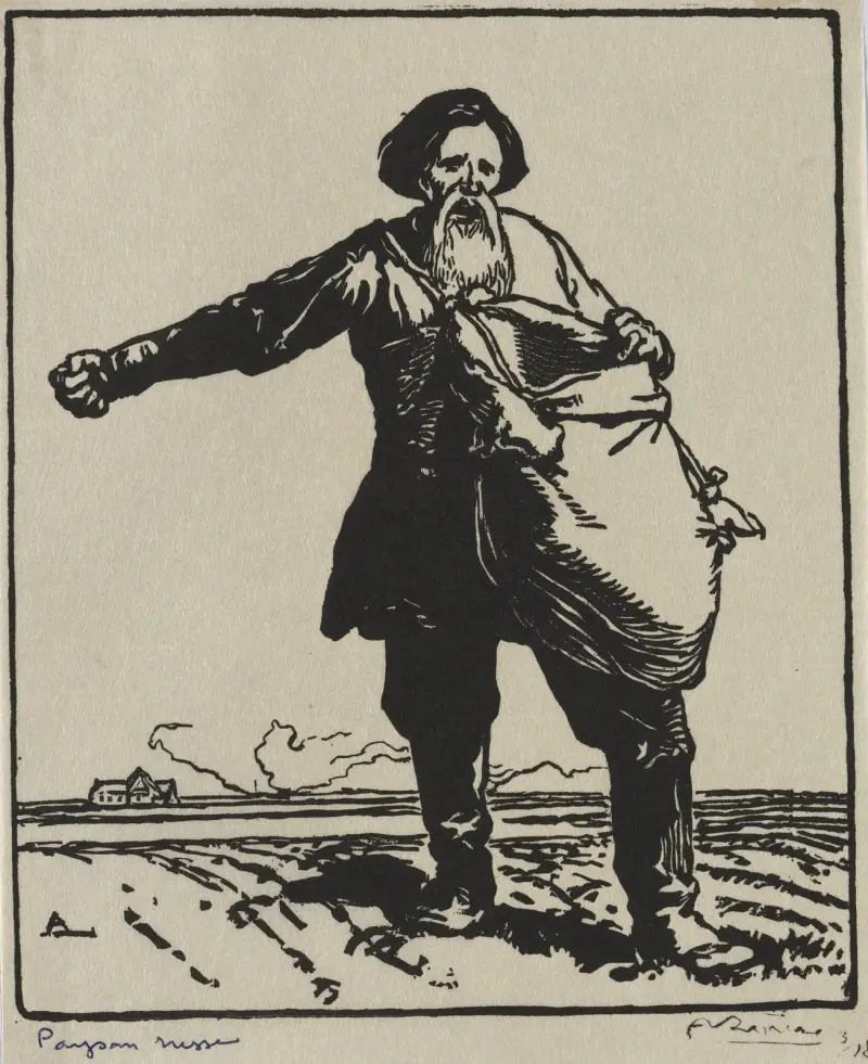 Rysk bonde av Auguste Louis Lepère