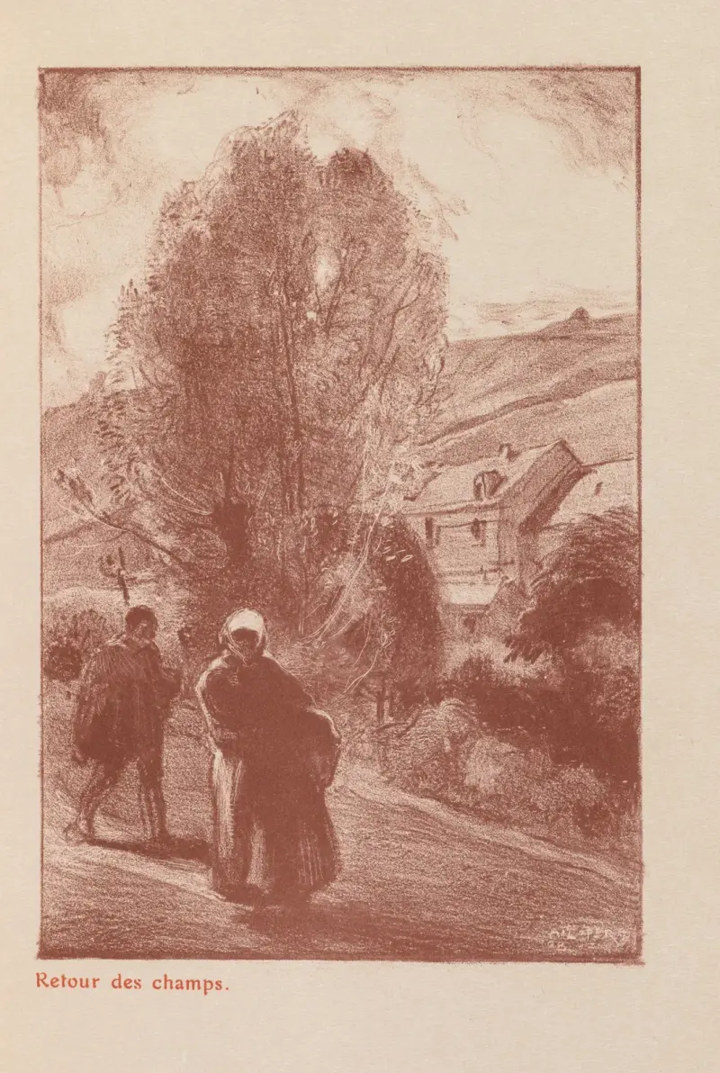 Återvändande från fälten av Auguste Louis Lepère