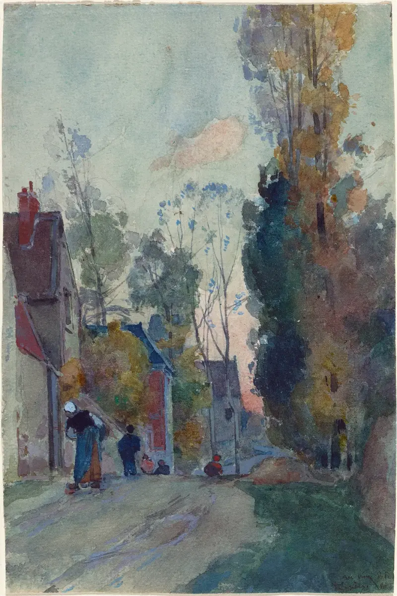 Rue de Jouy le Comte (probably 1880) av Auguste Louis Lepère