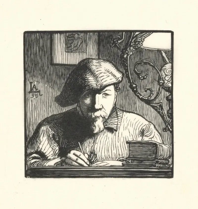 Självporträtt av Auguste Louis Lepère