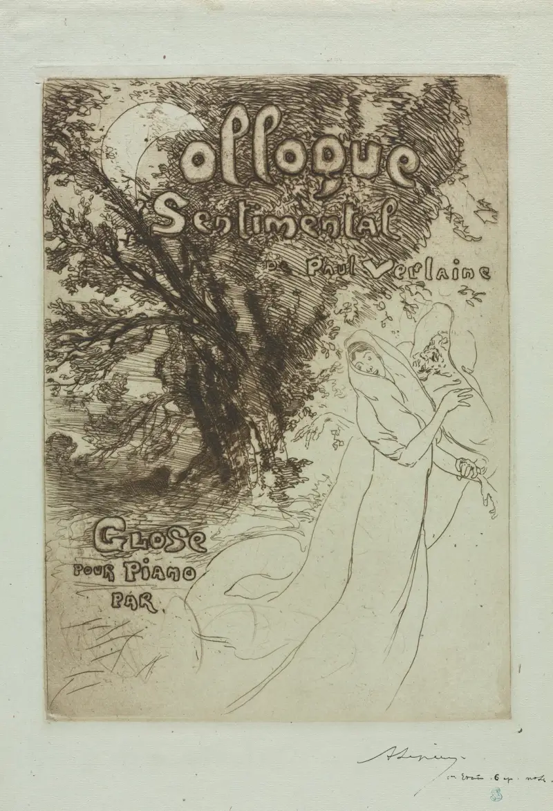 Sentimental Colloquy of Paul Verlaine av Auguste Louis Lepère