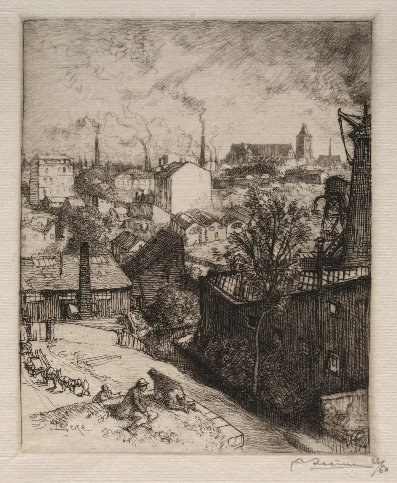 Minne från St. Denis av Auguste Louis Lepère