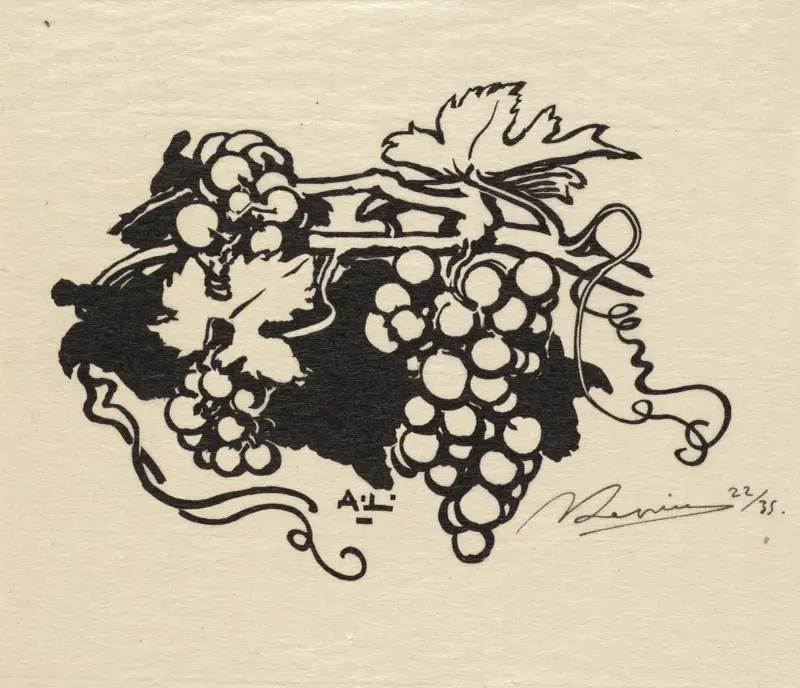 Tailpiece, Grapes, Auguste Louis Lepère