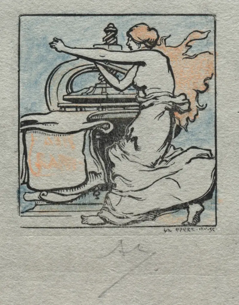 The Printer av Auguste Louis Lepère