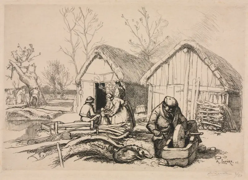Skogsarbetarens hus (Vendée) av Auguste Louis Lepère