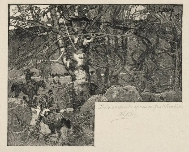 Eine Jagd auf dem Mont Gérard von Auguste Louis Lepère