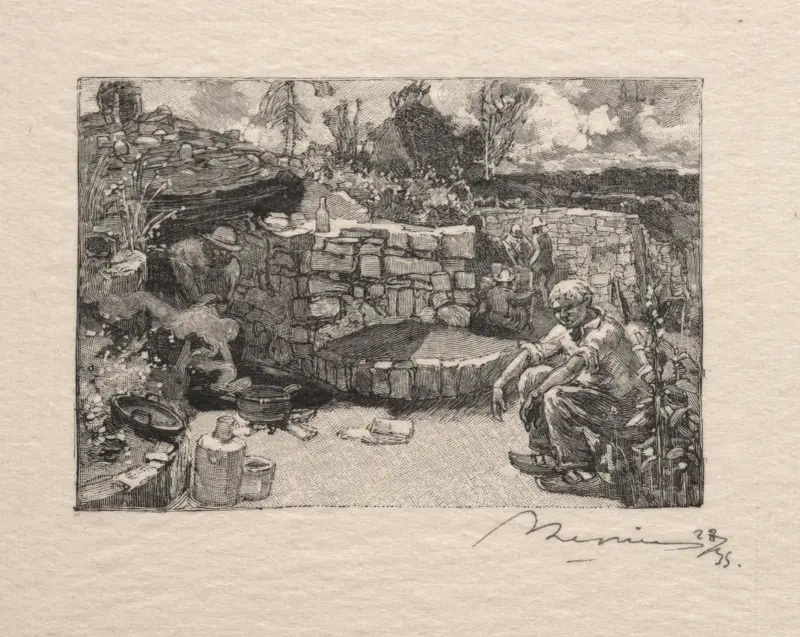 Ett stenbrott av Auguste Louis Lepère