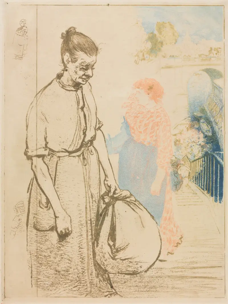 Tvätterskor (Les Laveuses) av Auguste Louis Lepère