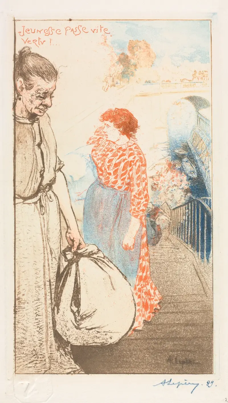 Tvätterskor av Auguste Louis Lepère