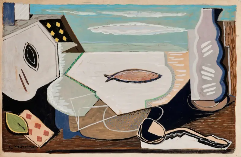 Kompozycja z rybą, Louis Marcoussis