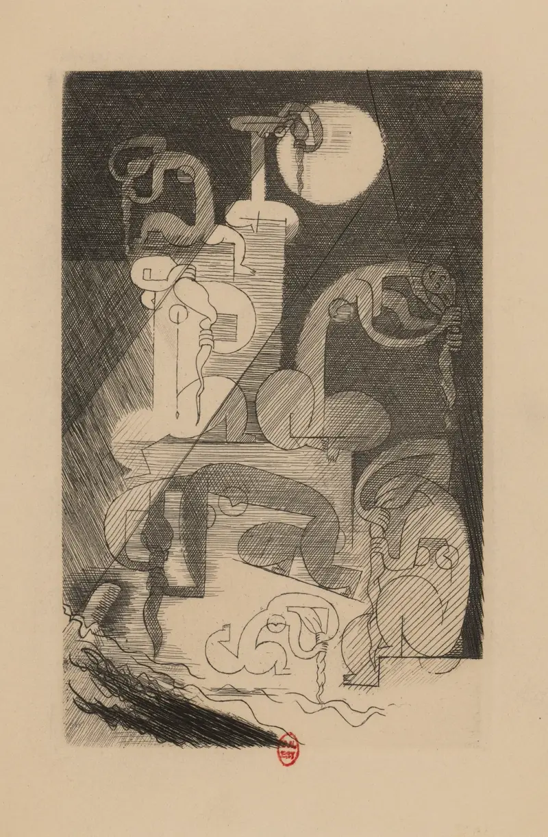 Nuit rhénane av Louis Marcoussis