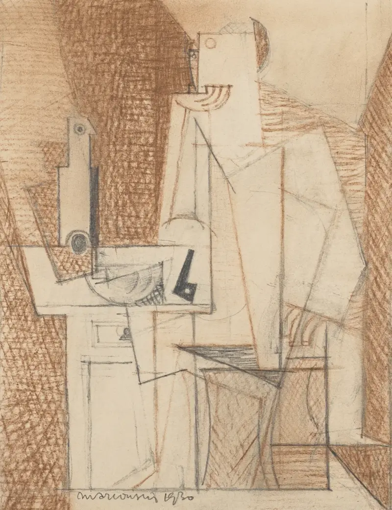 Portret Georges'a Hugneta, Louis Marcoussis