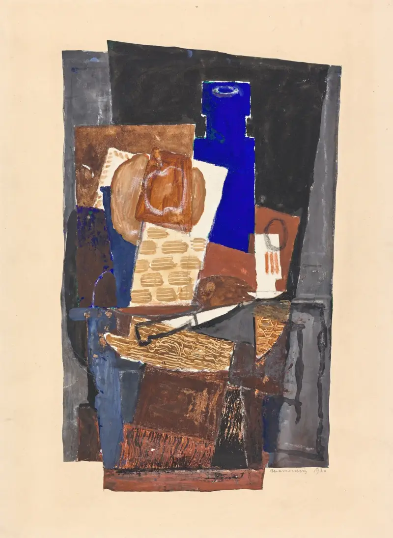 Martwa natura z nożem, Louis Marcoussis