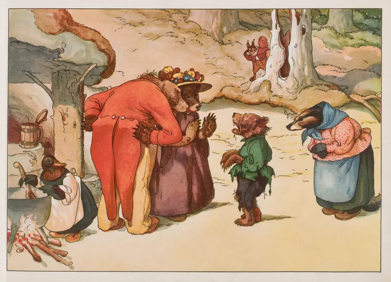 Bruin; the Adventures of a Little Bear Pl.8 av Louis Moe