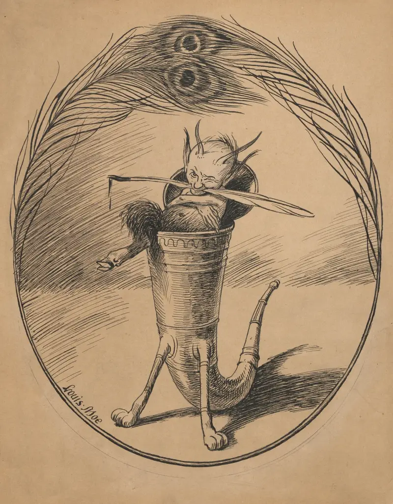 Nationalgåvan, eller Den berömde gubben Pl. 7 von Louis Moe