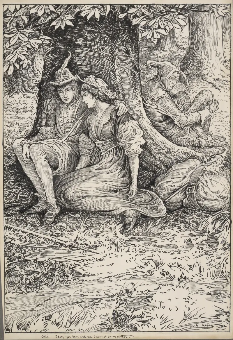 Wie es euch gefällt. Celia – Ich bitte dich, hab Nachsicht mit mir, ich kann nicht weiter gehen. von Louis Rhead
