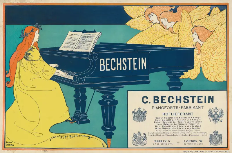 C. Bechstein Pianoforte-Fabrikant Hoflieferant von Louis Rhead