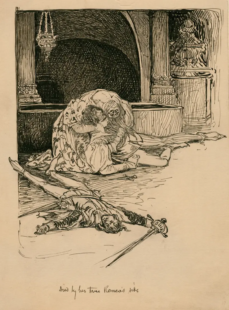 Gestorben an der Seite ihres wahren Romeo von Louis Rhead