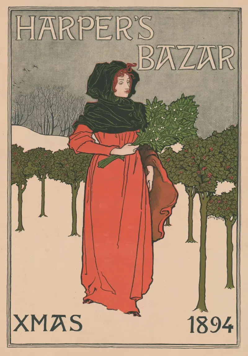 Harper's Bazar, Xmas 1894 von Louis Rhead