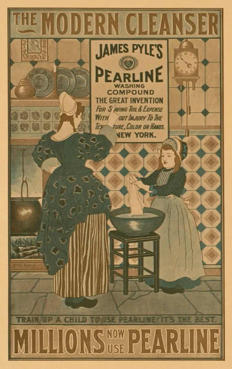 The modern cleanser, millions now use Pearline von Louis Rhead