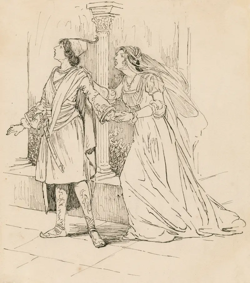 Was ihr wollt, Olivia wirbt um Viola von Louis Rhead