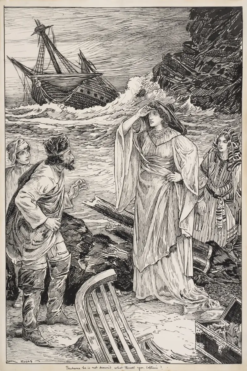 Was ihr wollt. Vielleicht ist er nicht ertrunken, was meinst du, Kapitän von Louis Rhead