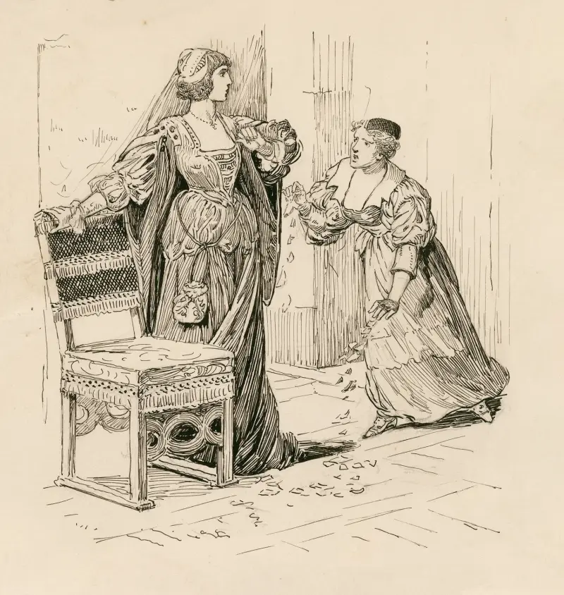 Zwei Herren aus Verona, Julia – Geh und lass die Papiere liegen von Louis Rhead