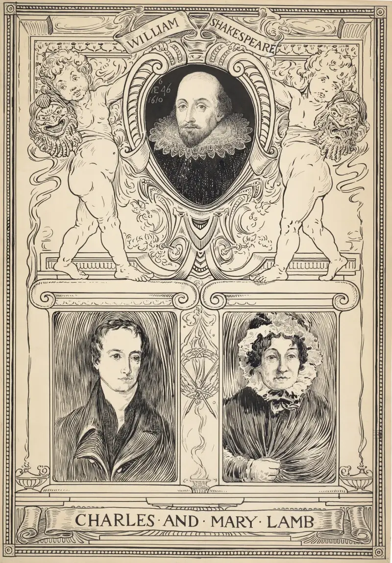 William Shakespeare ; Charles und Mary Lamb von Louis Rhead