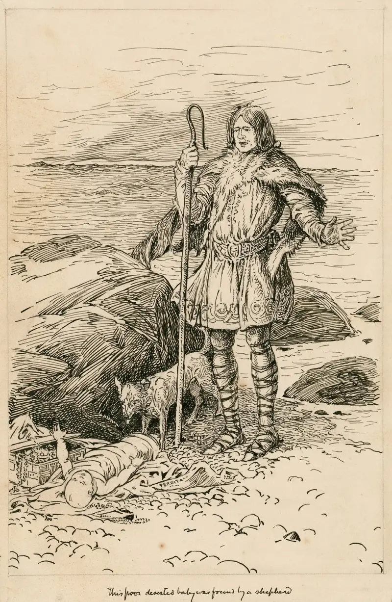 Winter’s Tale: Dieses arme verlassene Kind wurde von einem Hirten gefunden von Louis Rhead