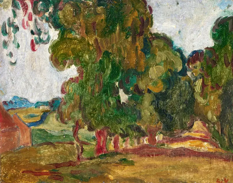 Trädallé av Louis Valtat