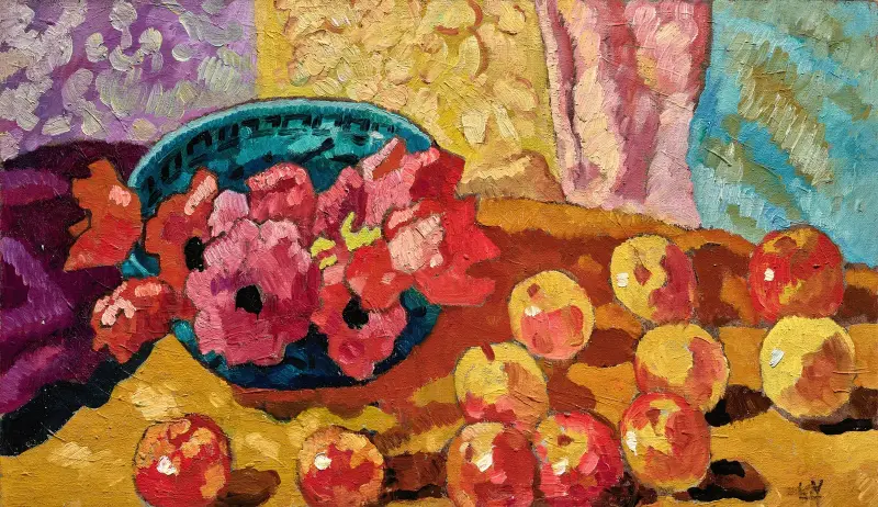 Anemoner och äpplen av Louis Valtat
