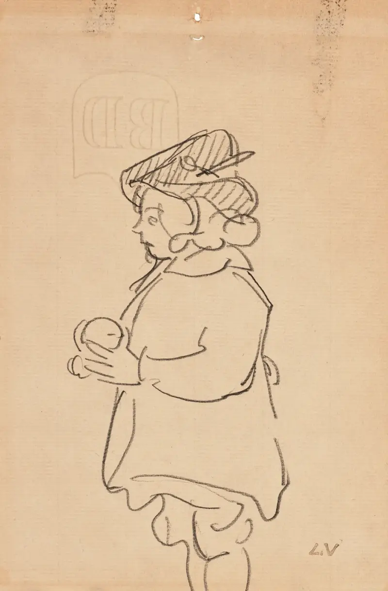 Barn som håller ett äpple av Louis Valtat