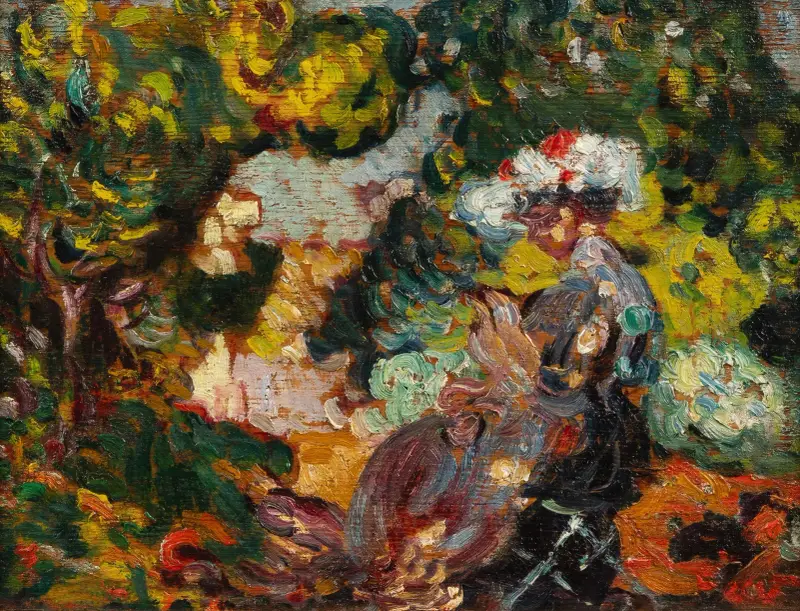 Kvinnor i landskap av Louis Valtat