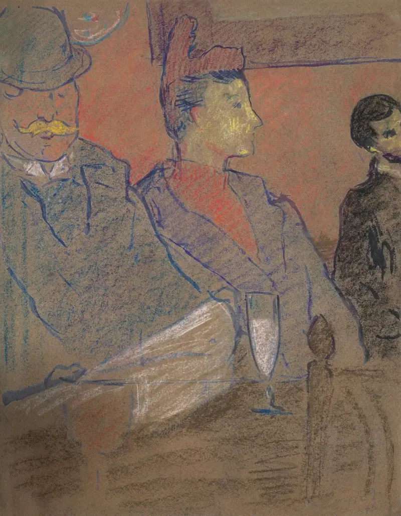 Damen på kaféet av Louis Valtat