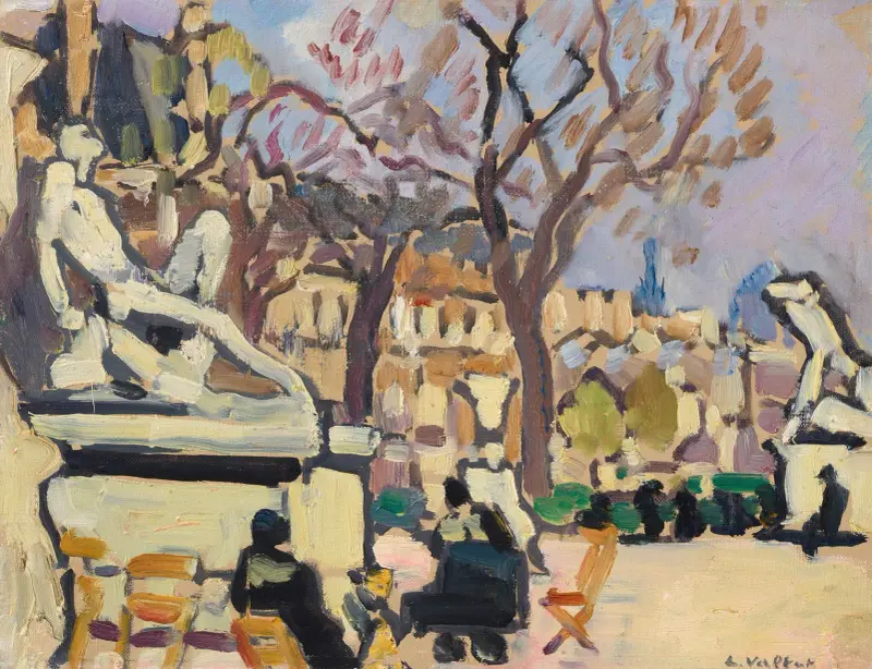 Trädgården Tuilerierna av Louis Valtat