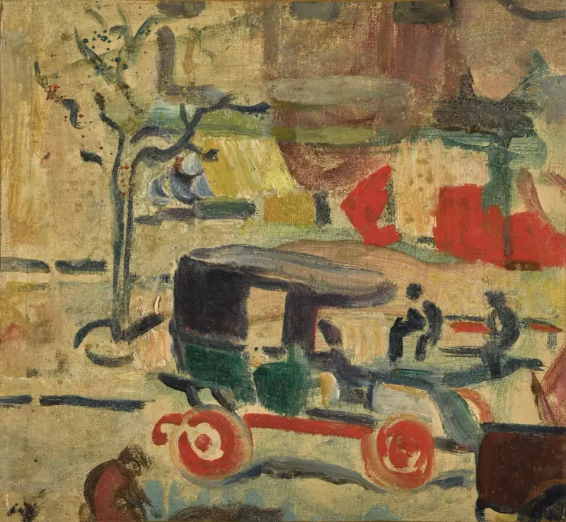 Taxi (Boulevard i Paris) av Louis Valtat