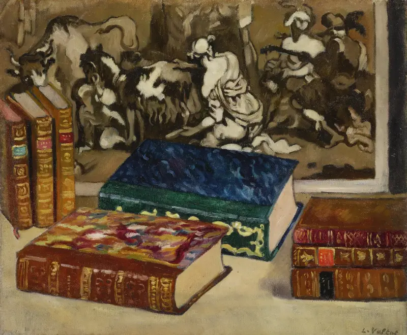 Böckerna vid gravyr av Louis Valtat